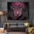 New Zealand Breast Cancer Awareness Tapestry Maori Butterfly Pink Ribbon Black Version - Polynesian Pride