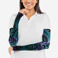 Suicide Prevention New Zealand Arm Sleeves Aotearoa Maori Butterfly Mix Silver Fern LT14 - Polynesian Pride