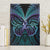Suicide Prevention New Zealand Canvas Wall Art Aotearoa Maori Butterfly Mix Silver Fern - Polynesian Pride