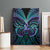 Suicide Prevention New Zealand Canvas Wall Art Aotearoa Maori Butterfly Mix Silver Fern - Polynesian Pride