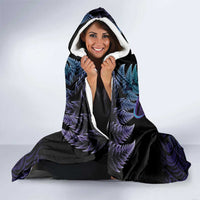 Suicide Prevention New Zealand Hooded Blanket Aotearoa Maori Butterfly Mix Silver Fern LT14 - Polynesian Pride