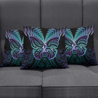 Suicide Prevention New Zealand Pillow Cover Aotearoa Maori Butterfly Mix Silver Fern LT14 - Polynesian Pride