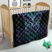Suicide Prevention New Zealand Quilt Aotearoa Maori Butterfly Mix Silver Fern - Polynesian Pride