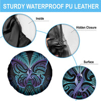 Suicide Prevention New Zealand Spare Tire Cover Aotearoa Maori Butterfly Mix Silver Fern LT14 - Polynesian Pride