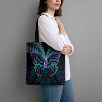Suicide Prevention New Zealand Tote Bag Aotearoa Maori Butterfly Mix Silver Fern LT14 - Polynesian Pride