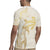 Gold and White Hawaii Rugby Jersey Hammerhead Shark Tattoo Curve Polynesian - Polynesian Pride