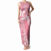 Personalised Polynesia Breast Cancer Awareness Tank Maxi Dress Brave Strong Butterfly Pink Ribbon LT14 Women Pink - Polynesian Pride