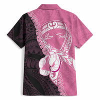 Personalised Polynesia Breast Cancer Awareness Hawaiian Shirt Fight With Hope Pink Ribbon Boxing Gloves LT14 - Polynesian Pride