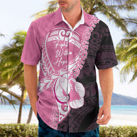 Personalised Polynesia Breast Cancer Awareness Hawaiian Shirt Fight With Hope Pink Ribbon Boxing Gloves LT14 - Polynesian Pride