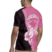 Personalised Polynesia Breast Cancer Awareness Rugby Jersey Fight With Hope Pink Ribbon Boxing Gloves LT14 - Polynesian Pride