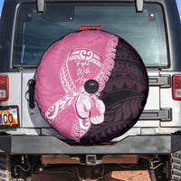 Polynesia Breast Cancer Awareness Spare Tire Cover Fight With Hope Pink Ribbon Boxing Gloves LT14 Pink - Polynesian Pride