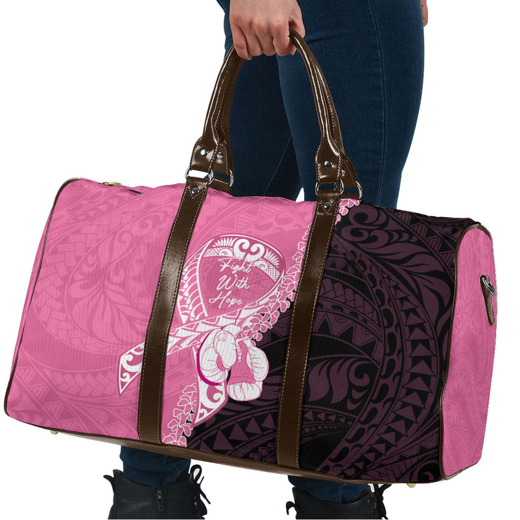 Polynesia Breast Cancer Awareness Travel Bag Fight With Hope Pink Ribbon Boxing Gloves LT14 - Polynesian Pride