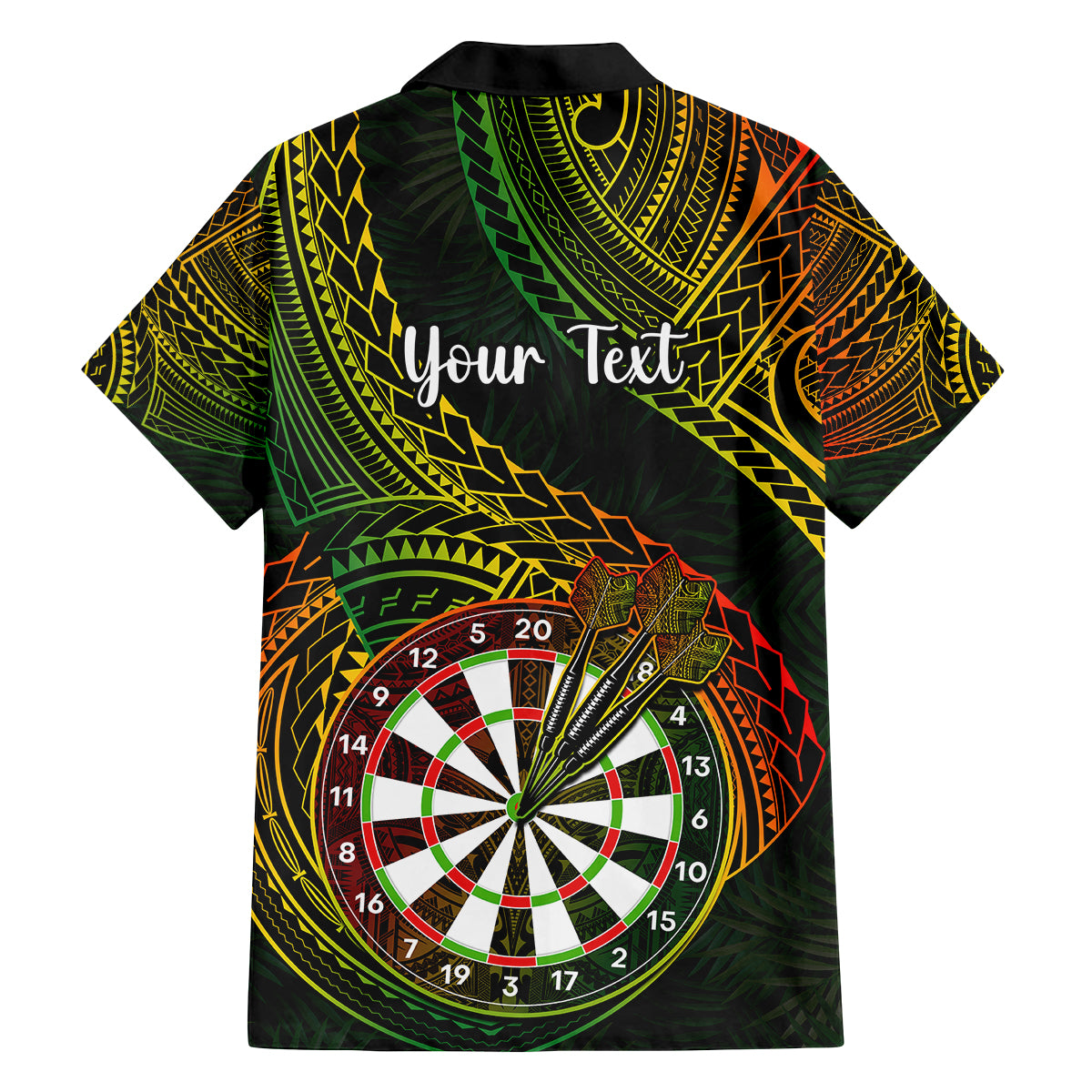 Personalised Polynesian Darts Family Matching Puletasi Dress and Hawaiian Shirt Dart Lovers Tribal Pattern Mix Tropical Leaves LT14 - Polynesian Pride