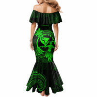 Hawaii Mermaid Dress Hula Girl Mix Polynesian Plumeria Green Version LT14 - Polynesian Pride