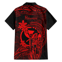 Hawaii Kid Hawaiian Shirt King Kamehameha Mix Polynesian Plumeria Red Version LT14 - Polynesian Pride