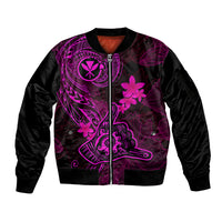 hawaii-sleeve-zip-bomber-jacket-shaka-tattoo-mix-polynesian-plumeria-pink-version