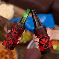 Hawaii 4 in 1 Can Cooler Tumbler Shaka Tattoo Mix Polynesian Plumeria Red Version