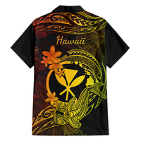 Hawaii Family Matching Mermaid Dress and Hawaiian Shirt Hammerhead Shark Tattoo Mix Polynesian Plumeria Reggae Version LT14 - Polynesian Pride
