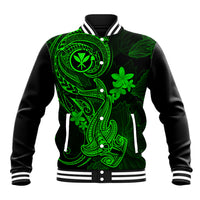 hawaii-baseball-jacket-hammerhead-shark-tattoo-mix-polynesian-plumeria-green-version