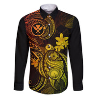 Hawaii Family Matching Mermaid Dress and Hawaiian Shirt Turtle Mix Polynesian Plumeria Reggae Version LT14 Dad's Shirt - Long Sleeve Reggae - Polynesian Pride