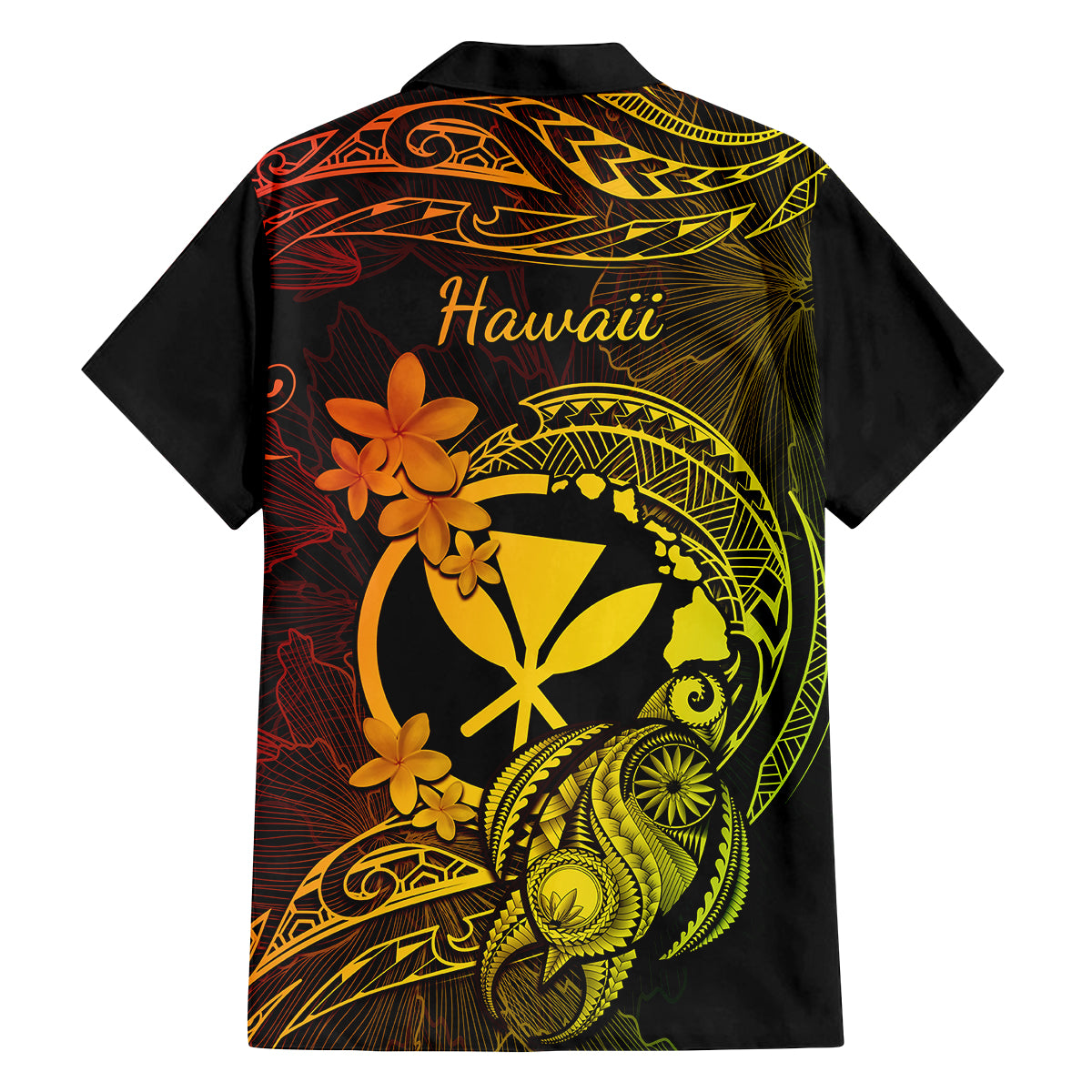 Hawaii Family Matching Summer Maxi Dress and Hawaiian Shirt Turtle Mix Polynesian Plumeria Reggae Version LT14 - Polynesian Pride