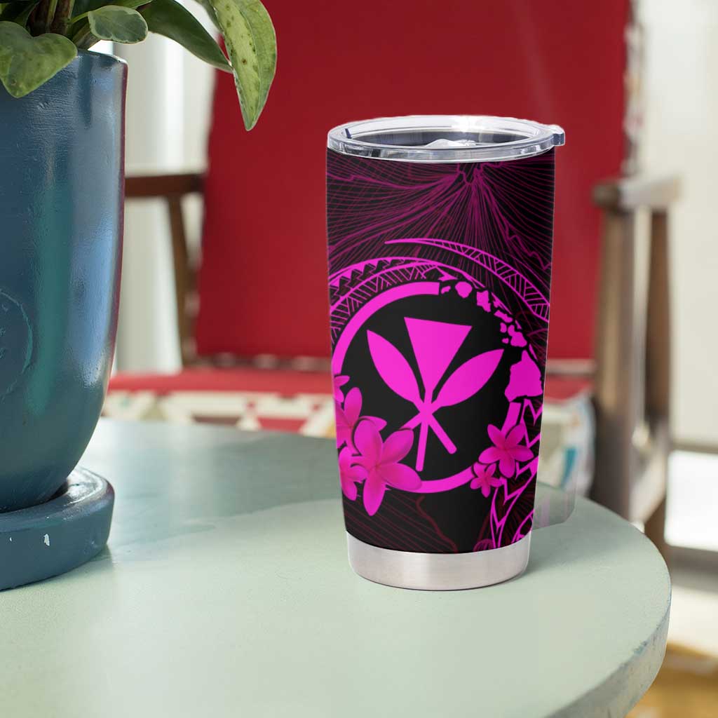 Hawaii Tumbler Cup Turtle Mix Polynesian Plumeria Pink Version LT14 - Polynesian Pride