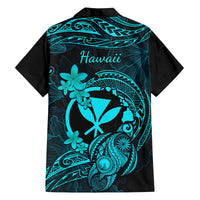 Hawaii Kid Hawaiian Shirt Turtle Mix Polynesian Plumeria Turquoise Version LT14 - Polynesian Pride
