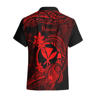 Hawaii Hawaiian Shirt Turtle Mix Polynesian Plumeria Red Version LT14 - Polynesian Pride