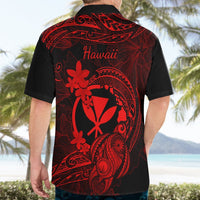 Hawaii Hawaiian Shirt Turtle Mix Polynesian Plumeria Red Version LT14 - Polynesian Pride