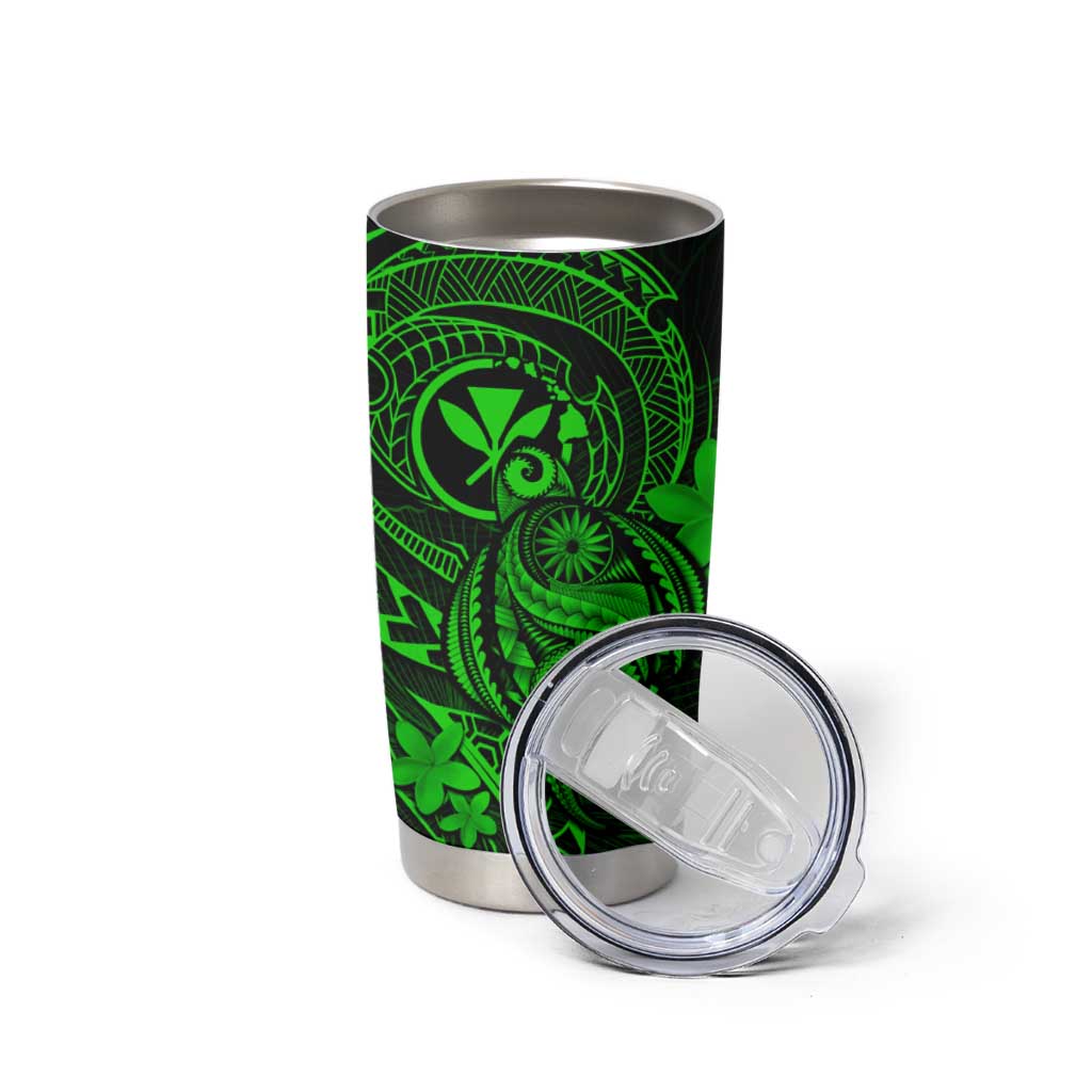 Hawaii Tumbler Cup Turtle Mix Polynesian Plumeria Green Version LT14 - Polynesian Pride