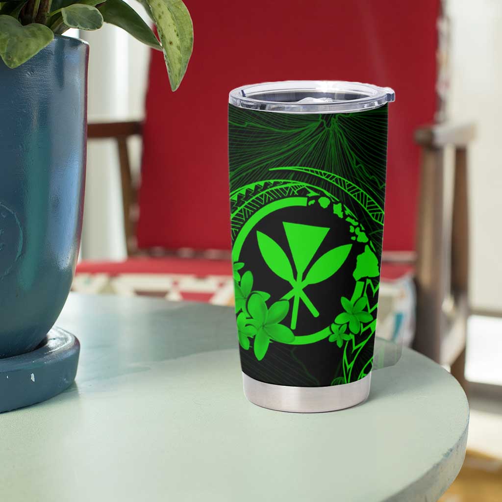Hawaii Tumbler Cup Turtle Mix Polynesian Plumeria Green Version LT14 - Polynesian Pride