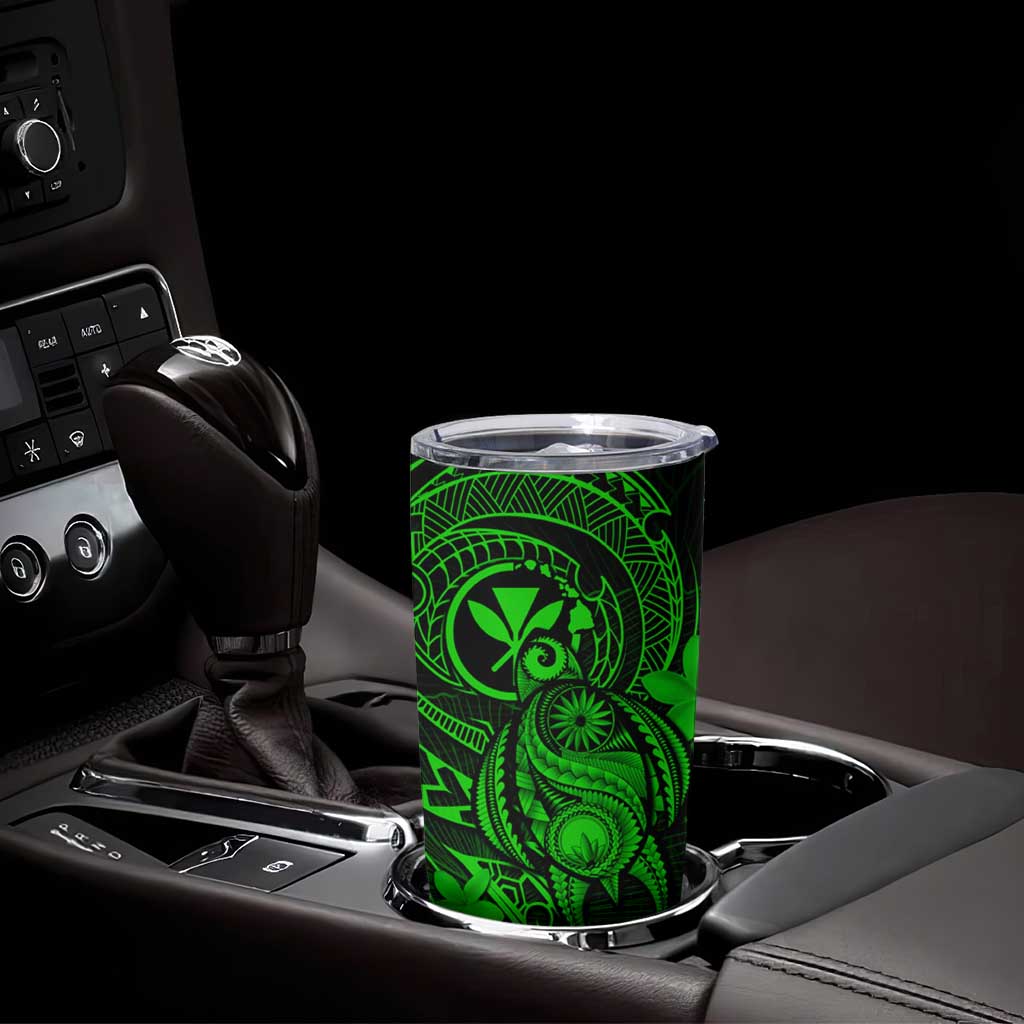 Hawaii Tumbler Cup Turtle Mix Polynesian Plumeria Green Version LT14 - Polynesian Pride