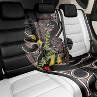 New Zealand Valentines Day Back Car Seat Cover Piwakawaka Lovers Maori Koru Tattoo LT14 - Polynesian Pride
