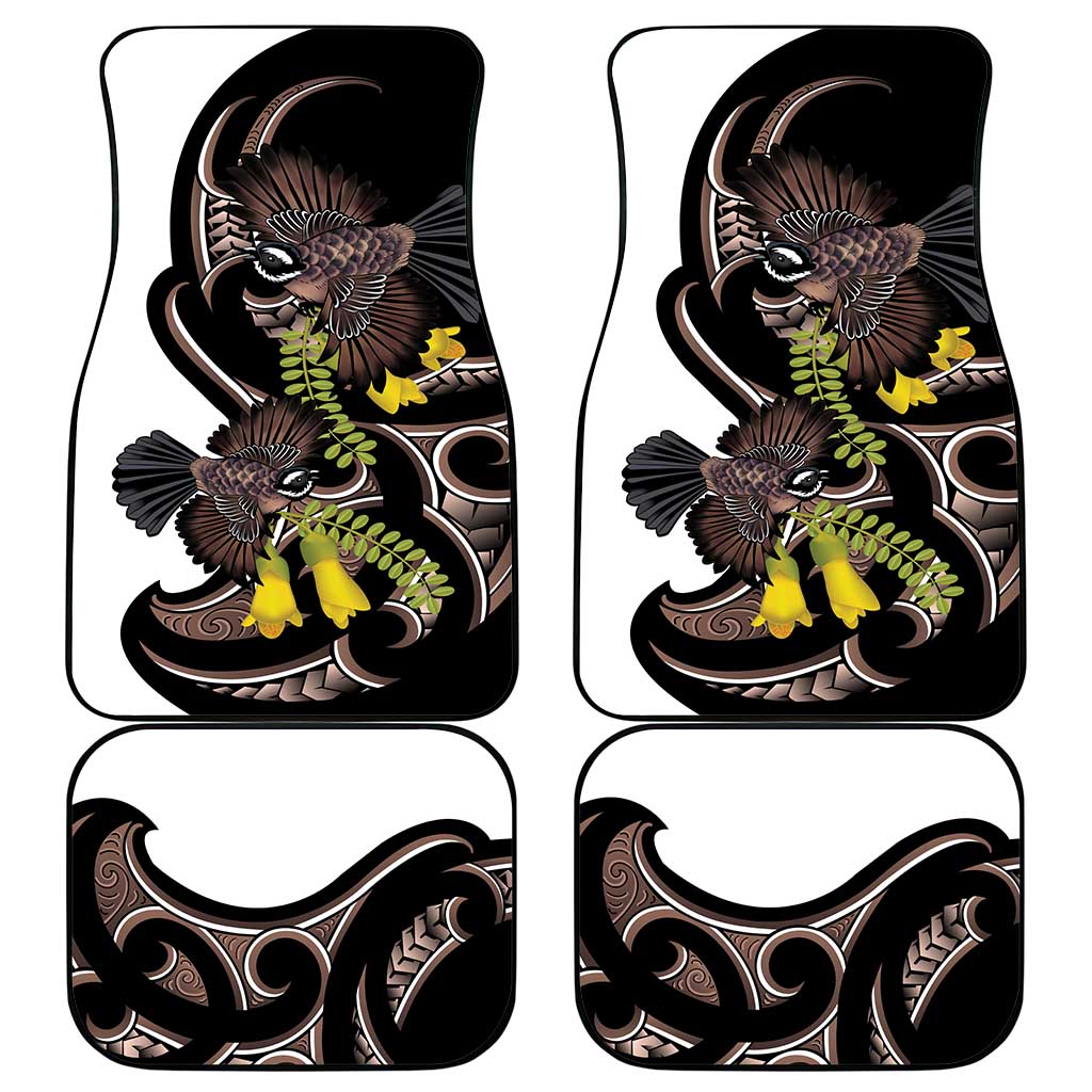 New Zealand Valentines Day Car Mats Piwakawaka Lovers Maori Koru Tattoo LT14 - Polynesian Pride
