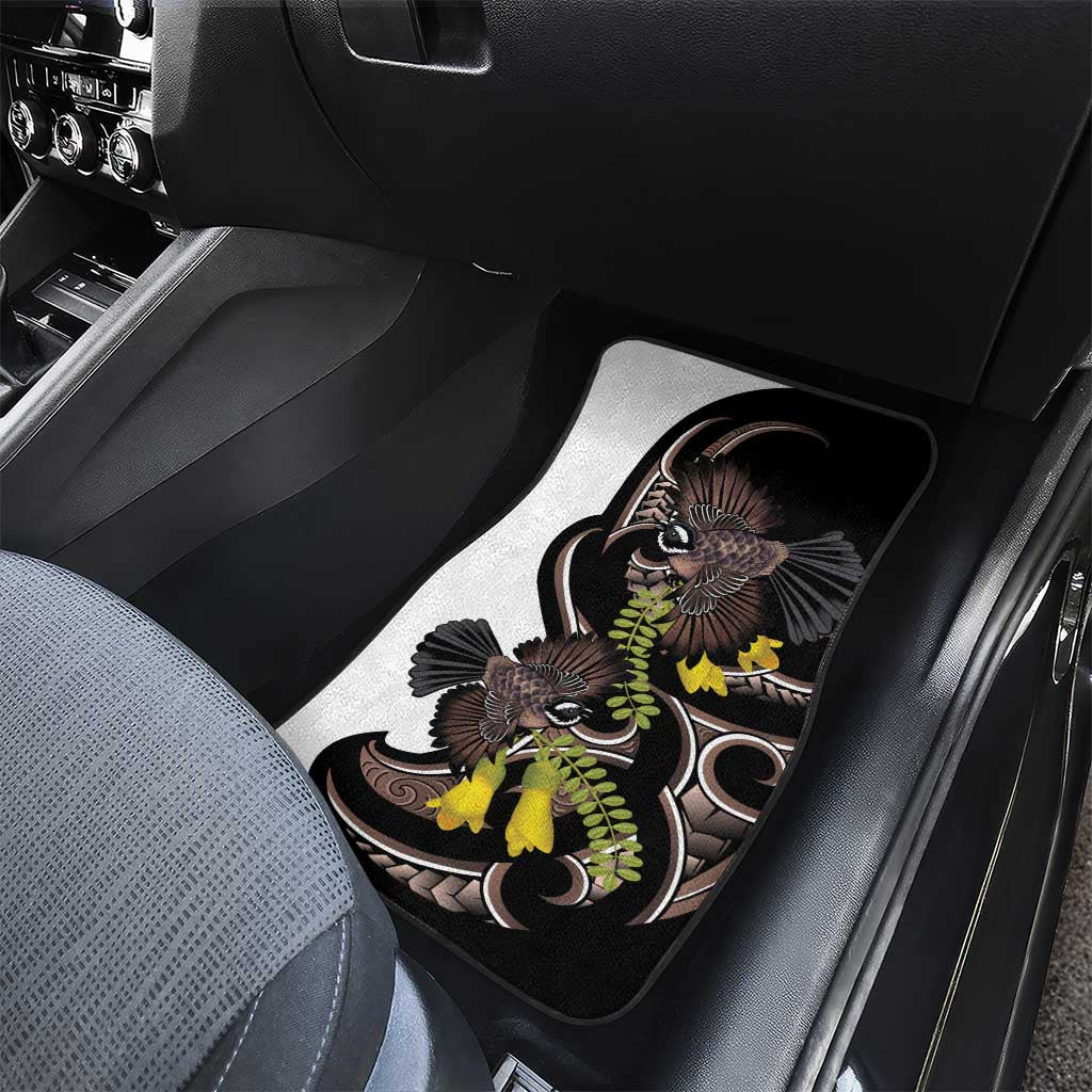 New Zealand Valentines Day Car Mats Piwakawaka Lovers Maori Koru Tattoo LT14 - Polynesian Pride