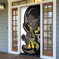New Zealand Valentines Day Door Cover Piwakawaka Lovers Maori Koru Tattoo LT14 - Polynesian Pride
