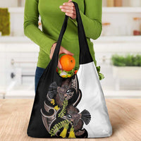 New Zealand Valentines Day Grocery Bag Piwakawaka Lovers Maori Koru Tattoo LT14 - Polynesian Pride
