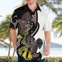 New Zealand Valentines Day Hawaiian Shirt Piwakawaka Lovers Maori Koru Tattoo LT14 - Polynesian Pride