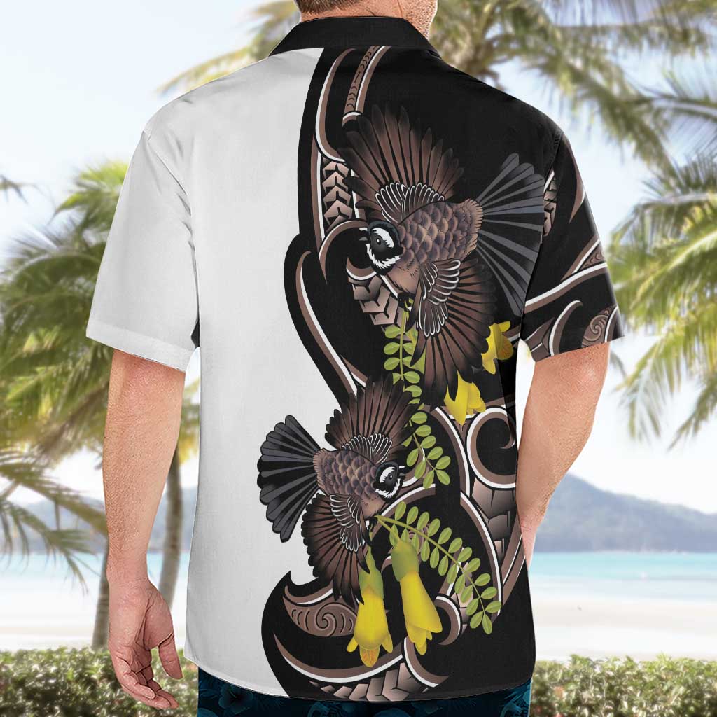 New Zealand Valentines Day Hawaiian Shirt Piwakawaka Lovers Maori Koru Tattoo LT14 - Polynesian Pride