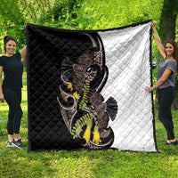 New Zealand Valentines Day Quilt Piwakawaka Lovers Maori Koru Tattoo LT14 - Polynesian Pride