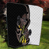 New Zealand Valentines Day Quilt Piwakawaka Lovers Maori Koru Tattoo LT14 - Polynesian Pride