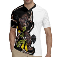New Zealand Valentines Day Rugby Jersey Piwakawaka Lovers Maori Koru Tattoo LT14 - Polynesian Pride