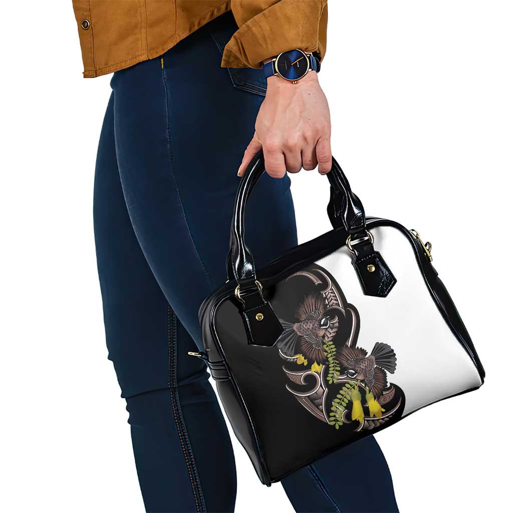 New Zealand Valentines Day Shoulder Handbag Piwakawaka Lovers Maori Koru Tattoo LT14 - Polynesian Pride