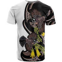 New Zealand Valentines Day T Shirt Piwakawaka Lovers Maori Koru Tattoo LT14 - Polynesian Pride