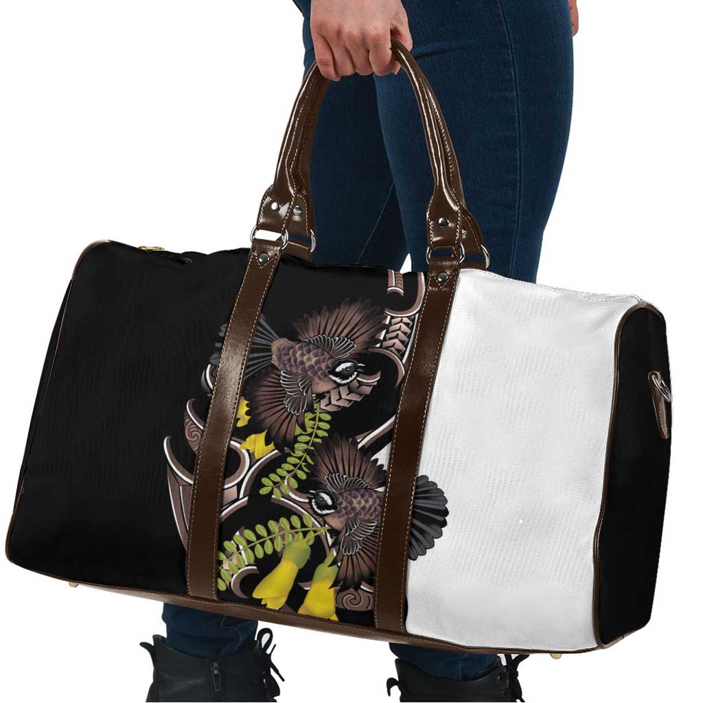 New Zealand Valentines Day Travel Bag Piwakawaka Lovers Maori Koru Tattoo LT14 - Polynesian Pride