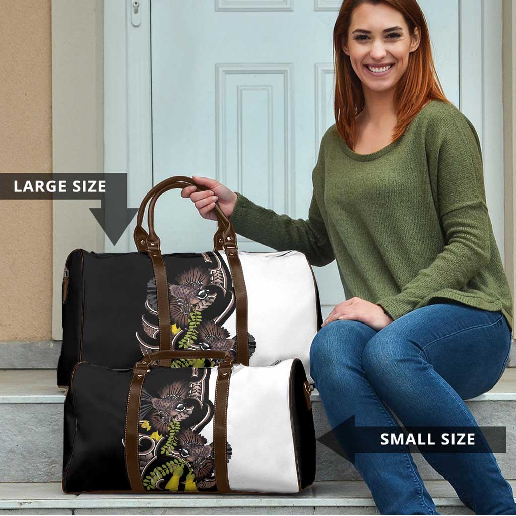 New Zealand Valentines Day Travel Bag Piwakawaka Lovers Maori Koru Tattoo LT14 - Polynesian Pride