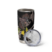 New Zealand Valentines Day Tumbler Cup Piwakawaka Lovers Maori Koru Tattoo LT14 - Polynesian Pride