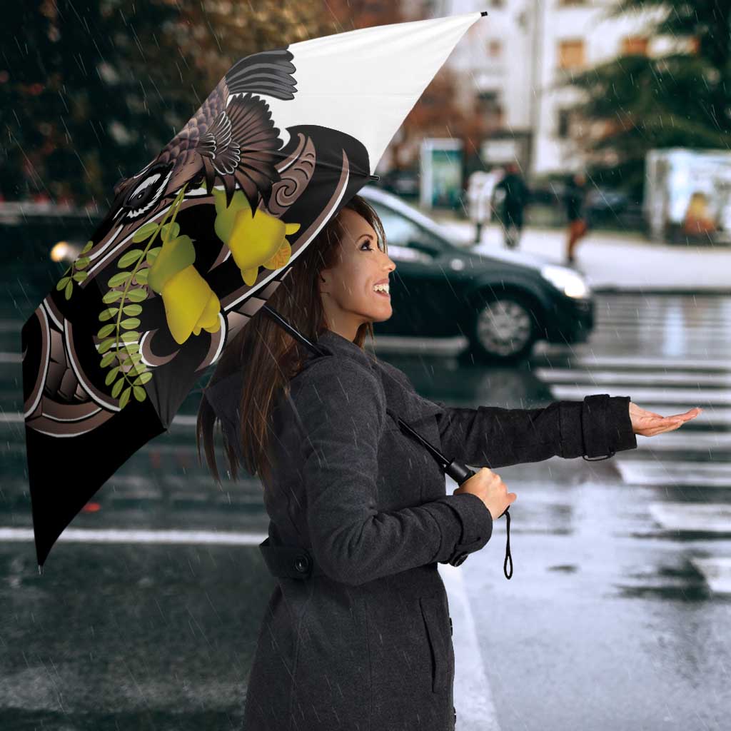 New Zealand Valentines Day Umbrella Piwakawaka Lovers Maori Koru Tattoo LT14 - Polynesian Pride