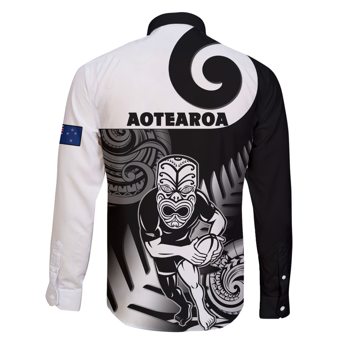 New Zealand Silver Fern Rugby Family Matching Summer Maxi Dress and Hawaiian Shirt Go Champions NZ All Black Maori Koru LT14 - Polynesian Pride