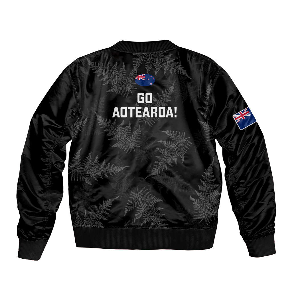 New Zealand Silver Fern Rugby Bomber Jacket 2023 Go Aotearoa Champions World Cup LT14 - Polynesian Pride
